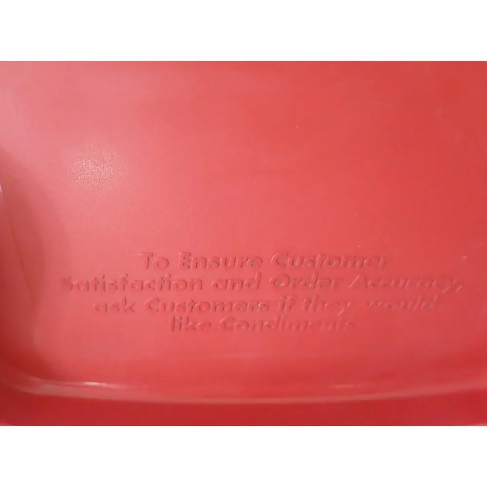Sonic Drive In Carhop Tray Drinks Fast Food Hang on Car Window Plastic Red Retro